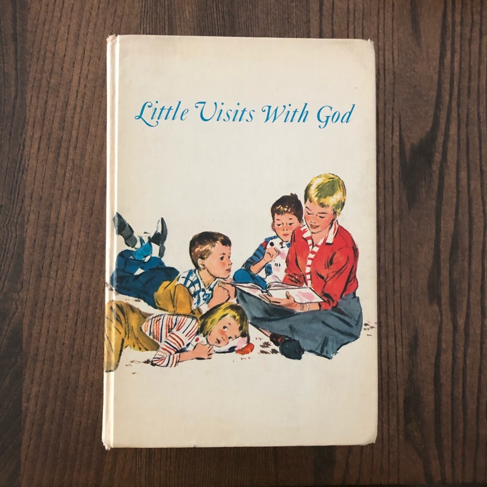 💥HOST PICK💥Vintage Little Visits With God Book, 1957